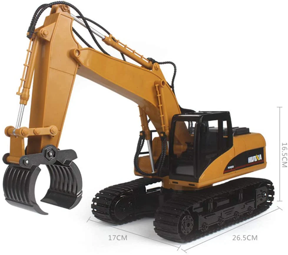 New 1:14 RC 16-Channel Demolition Grapple Excavator – Remote Control Construction Vehicle, Model 201563 - Image 2
