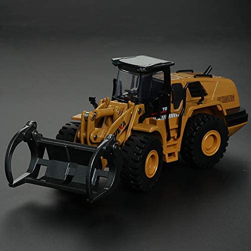 1:50 Diecast Construction Vehicle Toys Forklift Backhoe Bulldozer Crane Excavator Loader - Image 13