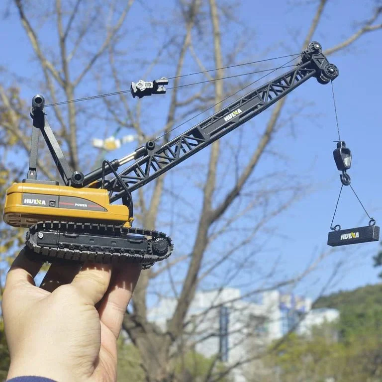1:50 Diecast Construction Vehicle Toys Forklift Backhoe Bulldozer Crane Excavator Loader - Image 18