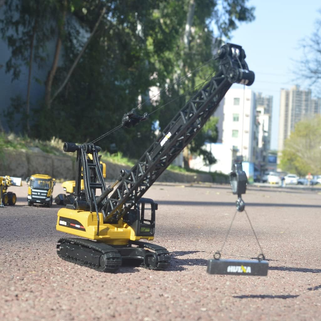 1:50 Diecast Construction Vehicle Toys Forklift Backhoe Bulldozer Crane Excavator Loader - Image 21