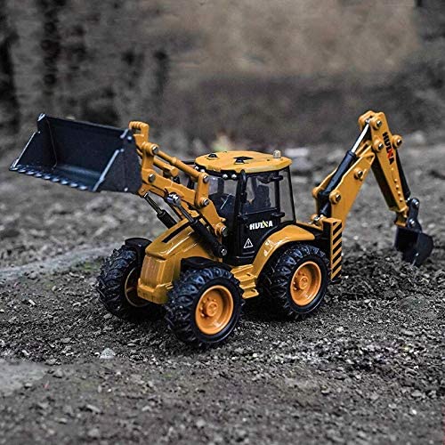 1:50 Diecast Construction Vehicle Toys Forklift Backhoe Bulldozer Crane Excavator Loader - Image 31