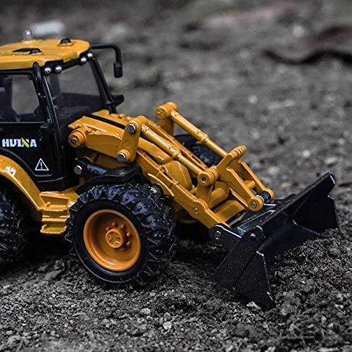 1:50 Diecast Construction Vehicle Toys Forklift Backhoe Bulldozer Crane Excavator Loader - Image 32