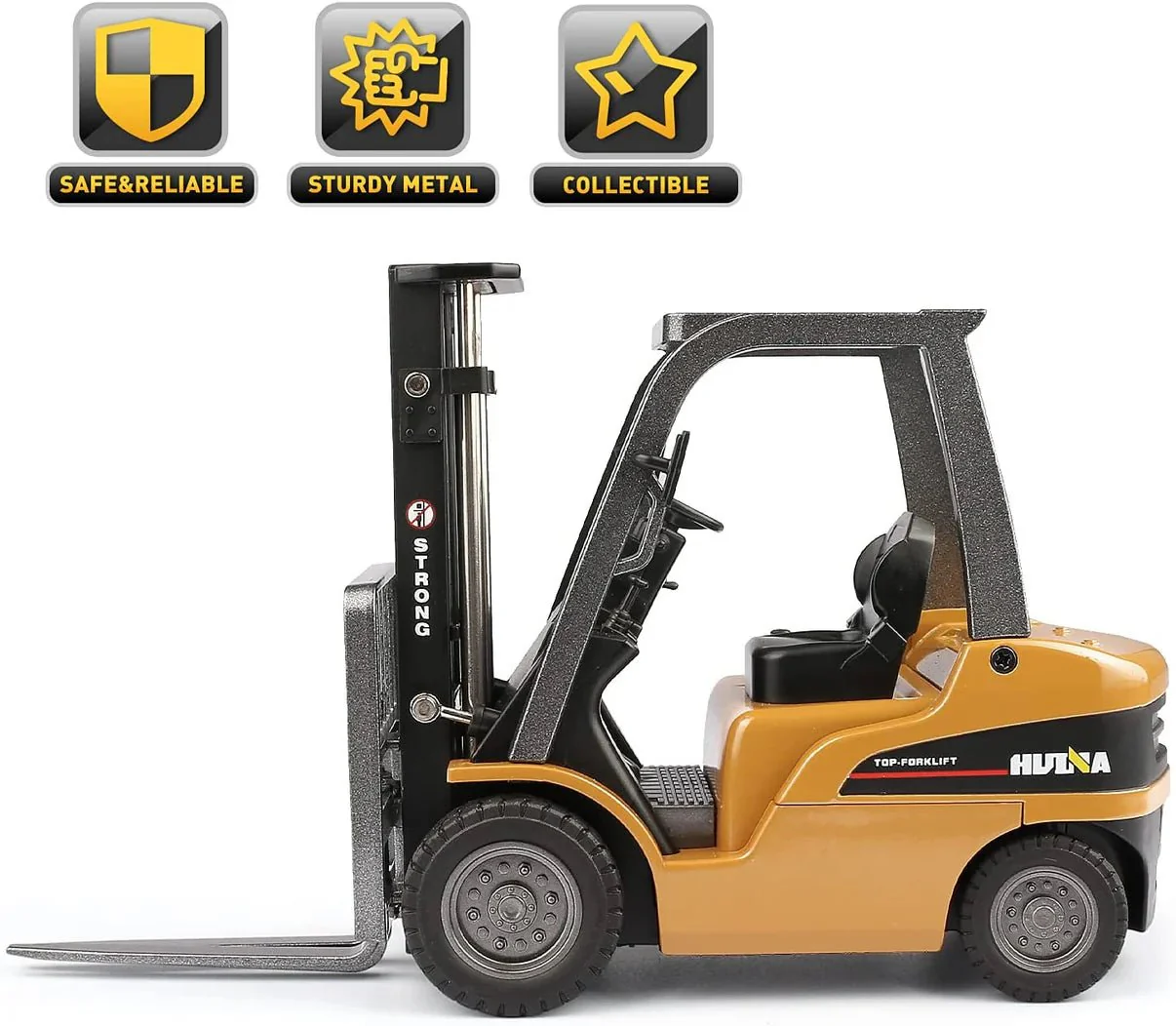 1:50 Diecast Construction Vehicle Toys Forklift Backhoe Bulldozer Crane Excavator Loader - Image 34