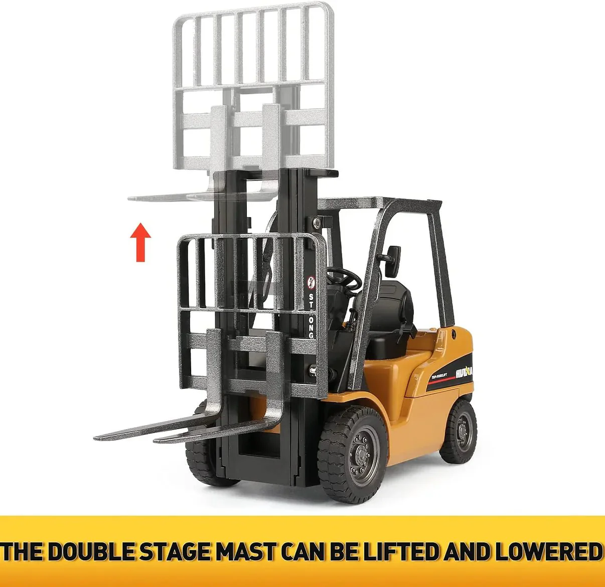 1:50 Diecast Construction Vehicle Toys Forklift Backhoe Bulldozer Crane Excavator Loader - Image 37