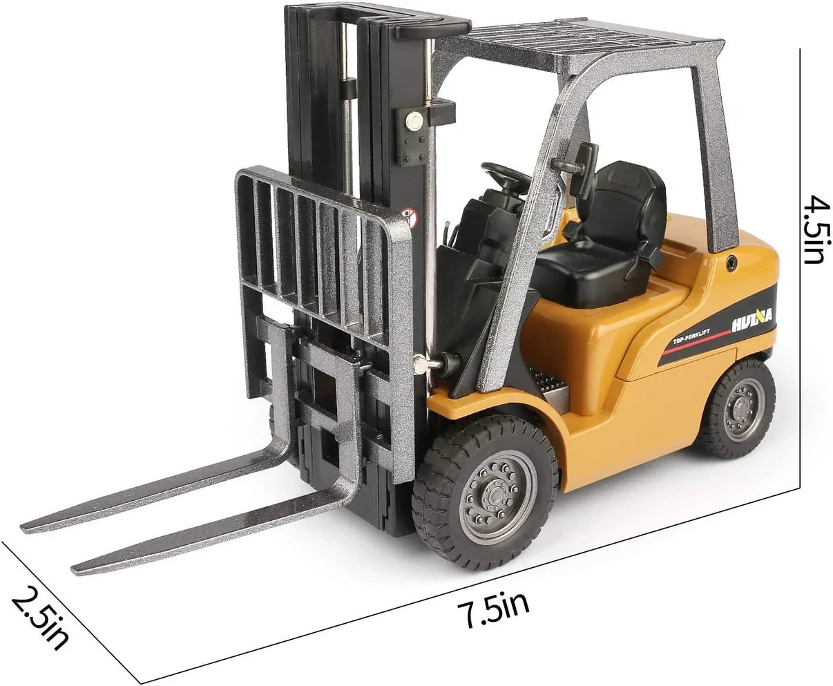 1:50 Diecast Construction Vehicle Toys Forklift Backhoe Bulldozer Crane Excavator Loader - Image 38