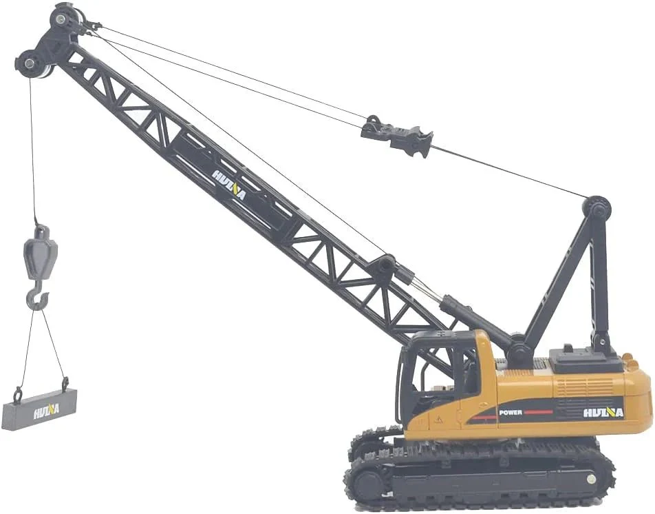 1:50 Diecast Construction Vehicle Toys Forklift Backhoe Bulldozer Crane Excavator Loader - Image 5