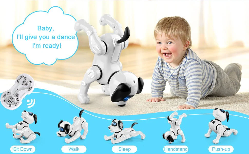 RC Robot Dog Toy with Music – Remote Control Smart Puppy w/ Battery & USB Charger EPT770120 - Image 6