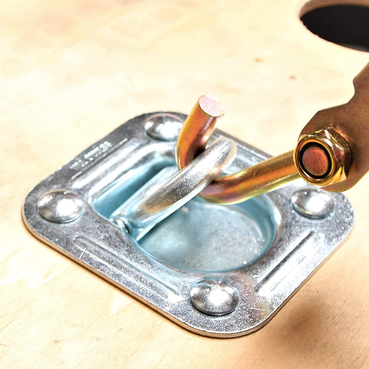 New 4 Recessed Tie Down Anchor & Backplate Kit – Model HW162 - Image 3
