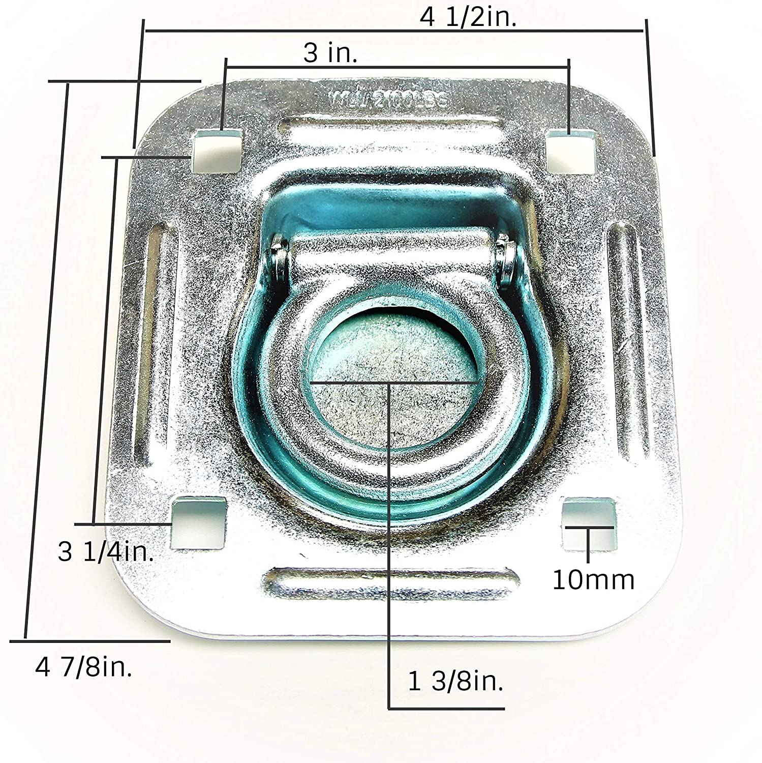 New 4 Recessed Tie Down Anchor & Backplate Kit – Model HW162 - Image 8