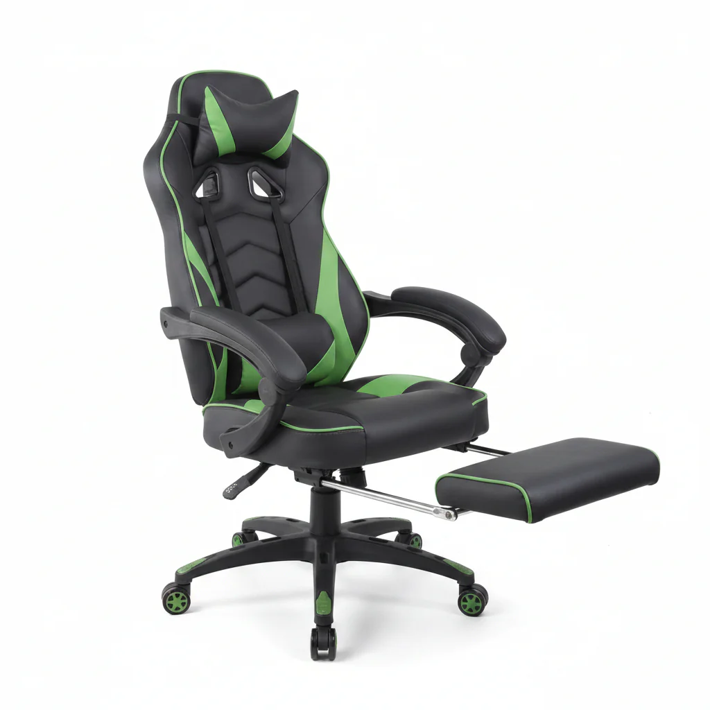 Reclining Racing-Style Gaming Chair with Footrest | Ergonomic Adjustable Seat - Image 2