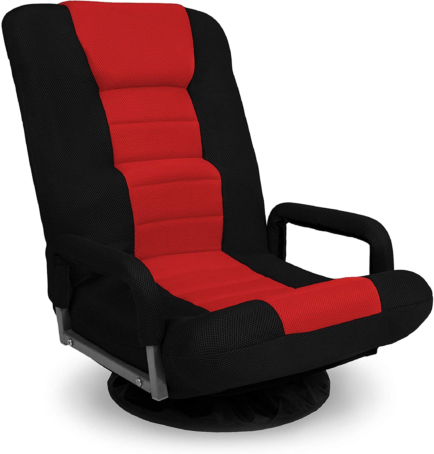 Red & Black 360° Swivel Gaming Chair with Lumbar Support | Ergonomic Seat 1215919
