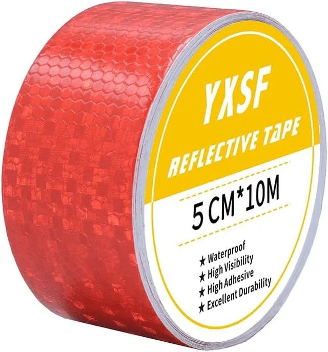 Reflective Safety Tape | 2" x 30 FT – Silver & Yellow or Red High-Visibility Roll - Image 5