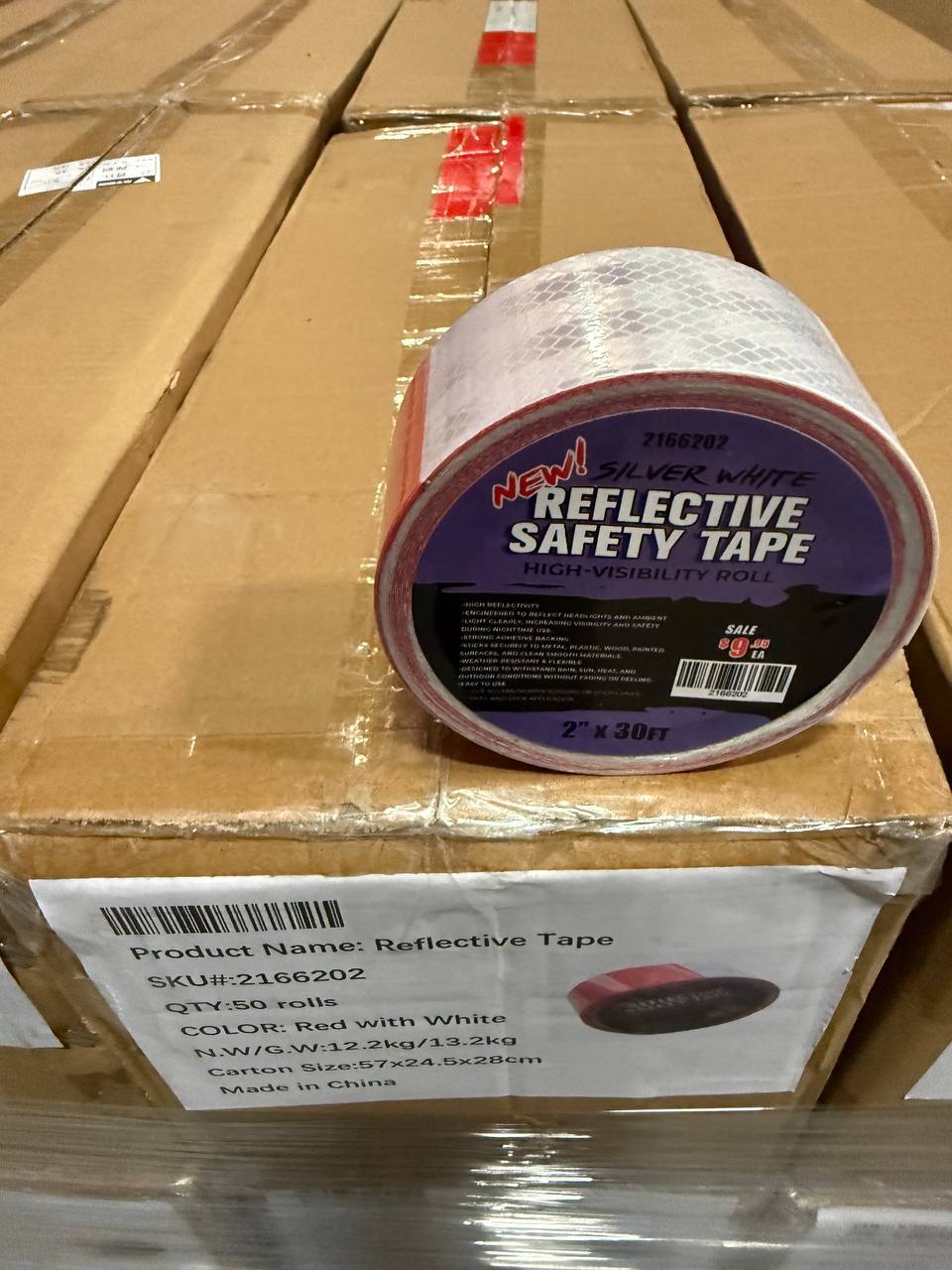 Reflective Safety Tape | 2" x 30 FT – Silver & Yellow or Red High-Visibility Roll - Image 6