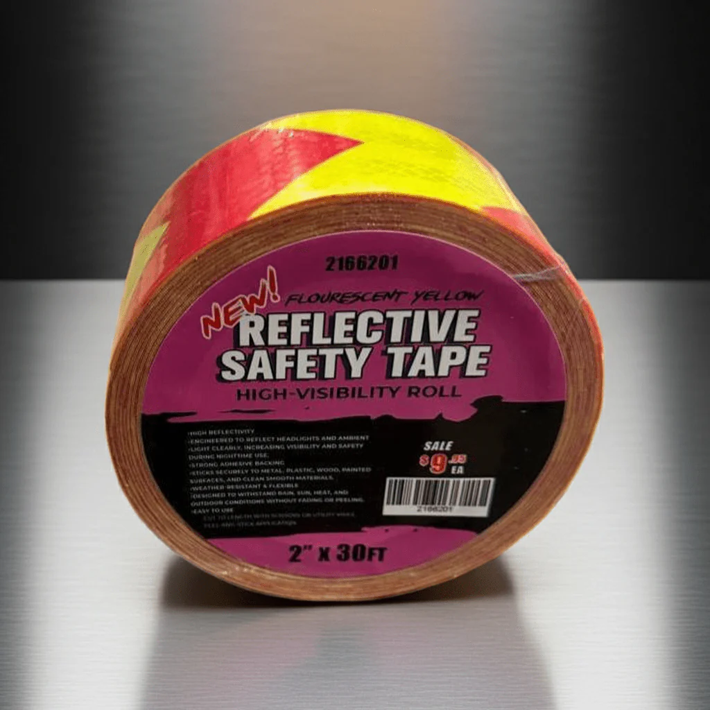 Reflective Safety Tape | 2" x 30 FT – Silver & Yellow or Red High-Visibility Roll - Image 8
