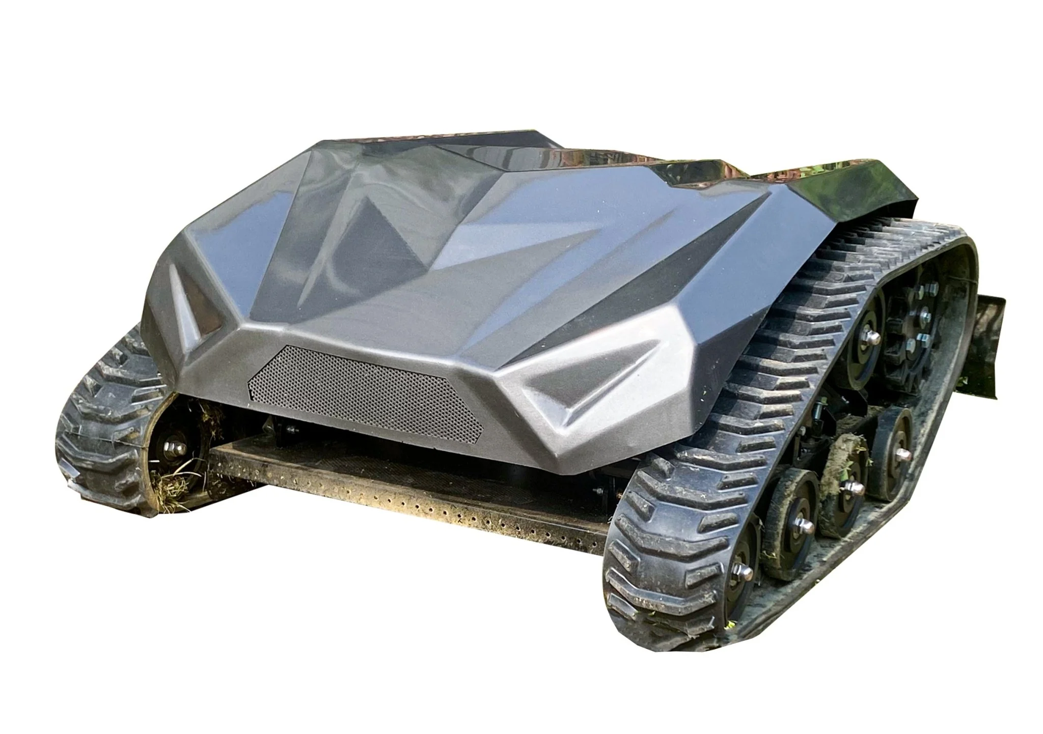 Remote Control 48V Electric Tracked Lawn Mower 22" Cutting Width with Adjustable Height for Slope, Farm & Acreage Mowing NE550E - Image 2