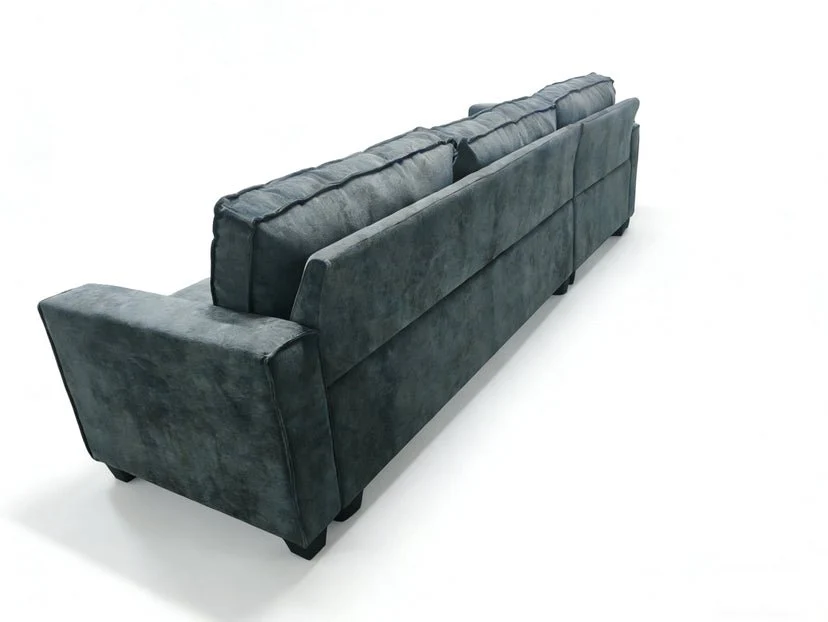 Reversible L Shape Sectional Sofa Fabric Corner Couch Left Right Chaise BT2626 - Image 8