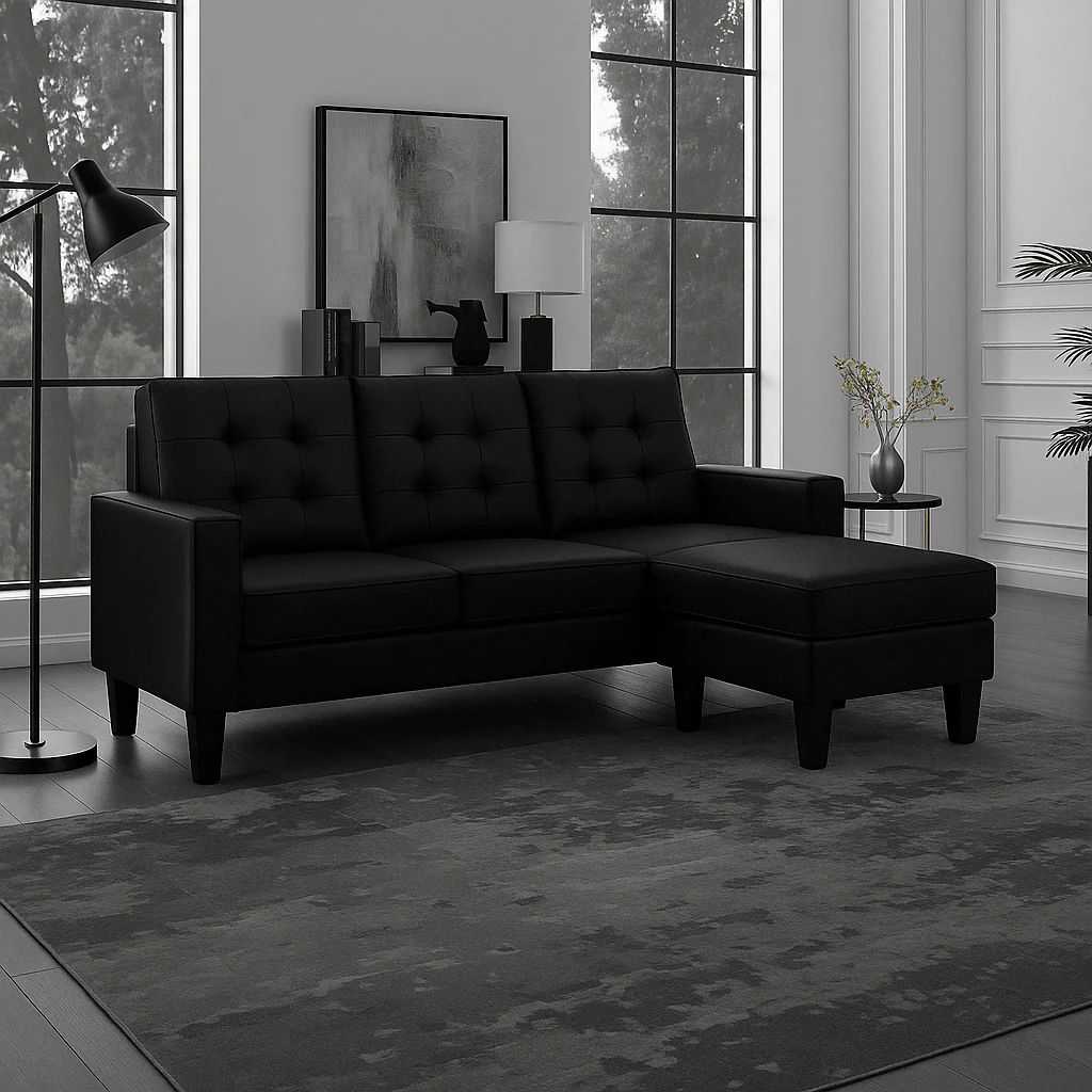 3-Seater Reversible L-Shaped Sectional Sofa Lounger – Modern Compact Couch BT1709