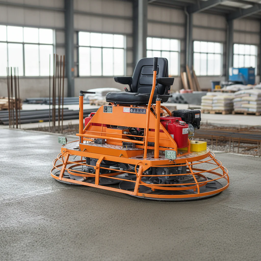 Ride-On Power Trowel – Dual Rotor Concrete Finishing Machine | High-Performance Industrial Tool