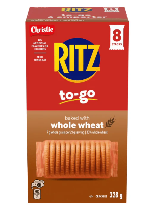 RITZ To-Go Original Crackers 334g 8 Individually Wrapped Cracker Stacks - Image 3
