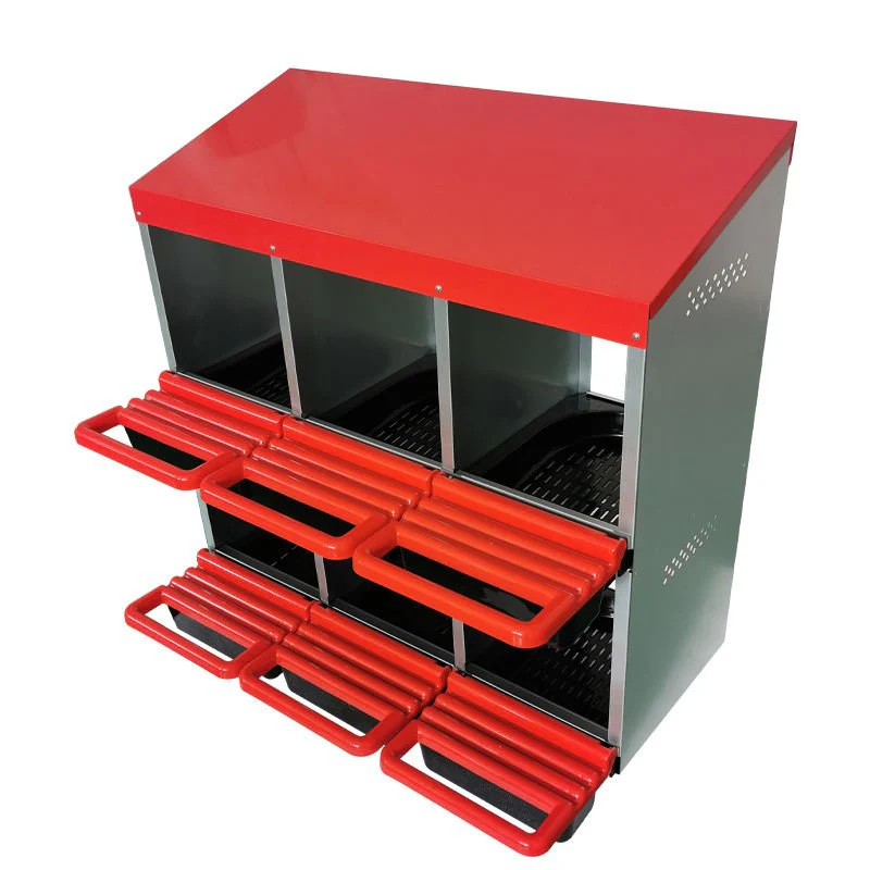 Roll-Out Chicken Nesting Box for Hens – Metal Laying Nest with Removable Trays (3 or 6 Compartments) - Image 12