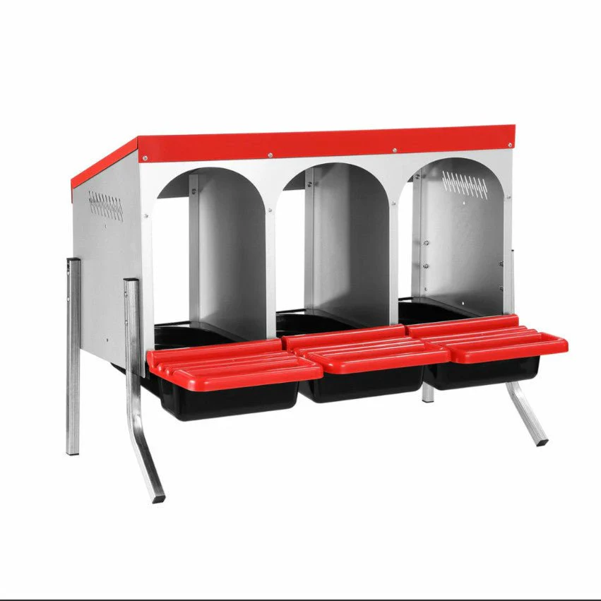 Roll-Out Chicken Nesting Box for Hens – Metal Laying Nest with Removable Trays (3 or 6 Compartments) - Image 7