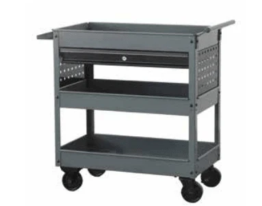 Rolling Garage Tool Cabinet with Trays and Drawer Heavy Duty Steel Service Cart with Casters - Image 10