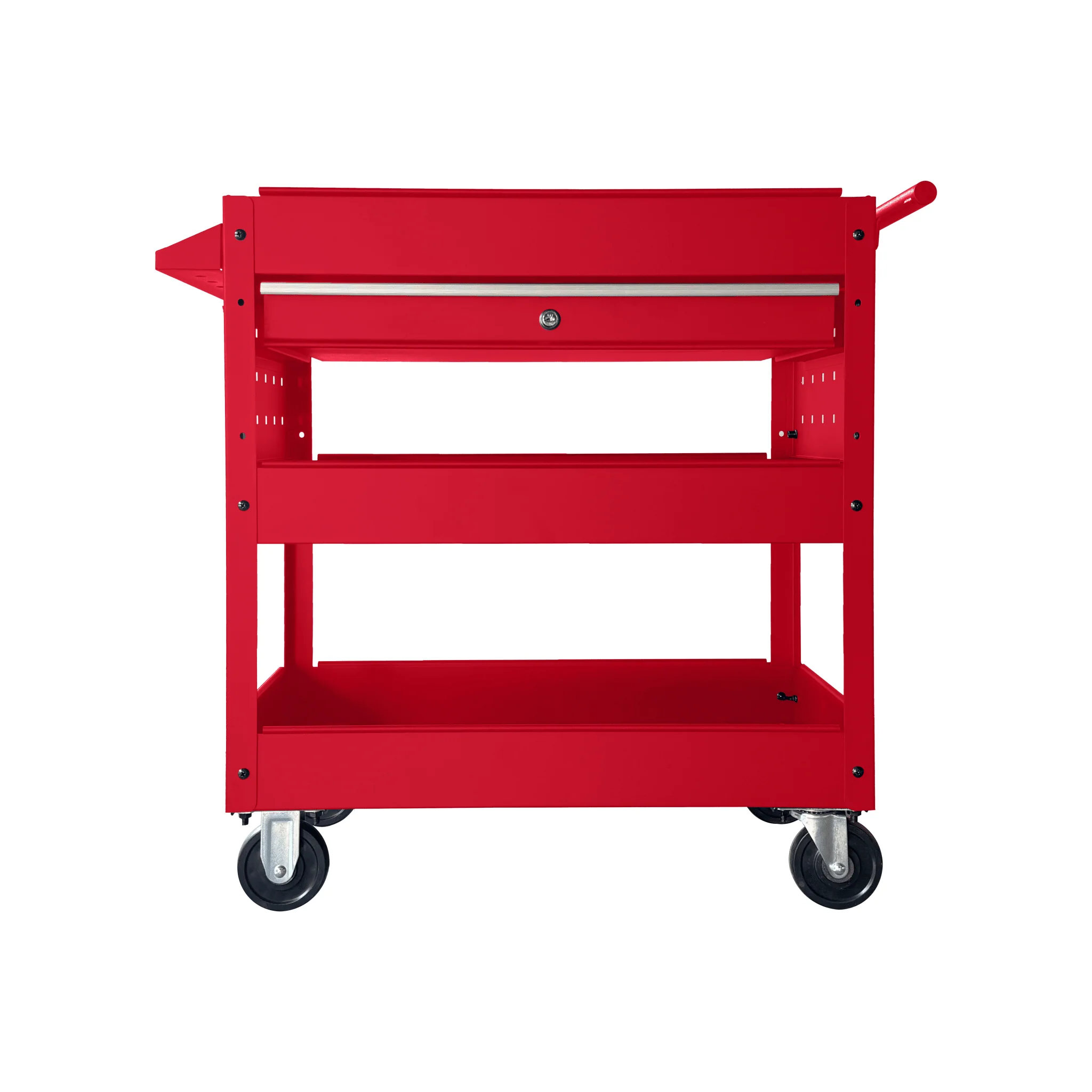 Rolling Garage Tool Cabinet with Trays and Drawer Heavy Duty Steel Service Cart with Casters - Image 2