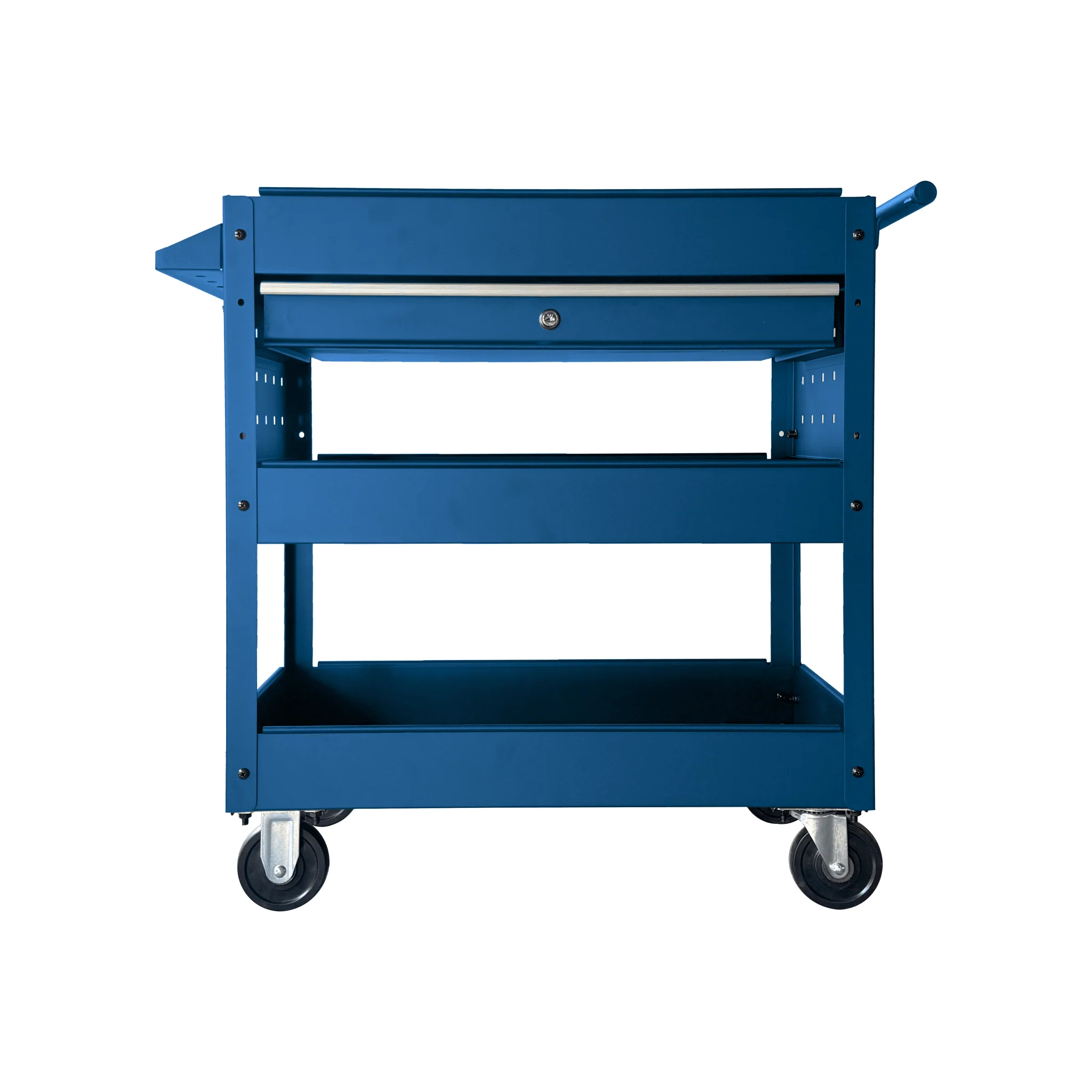 Rolling Garage Tool Cabinet with Trays and Drawer Heavy Duty Steel Service Cart with Casters - Image 3