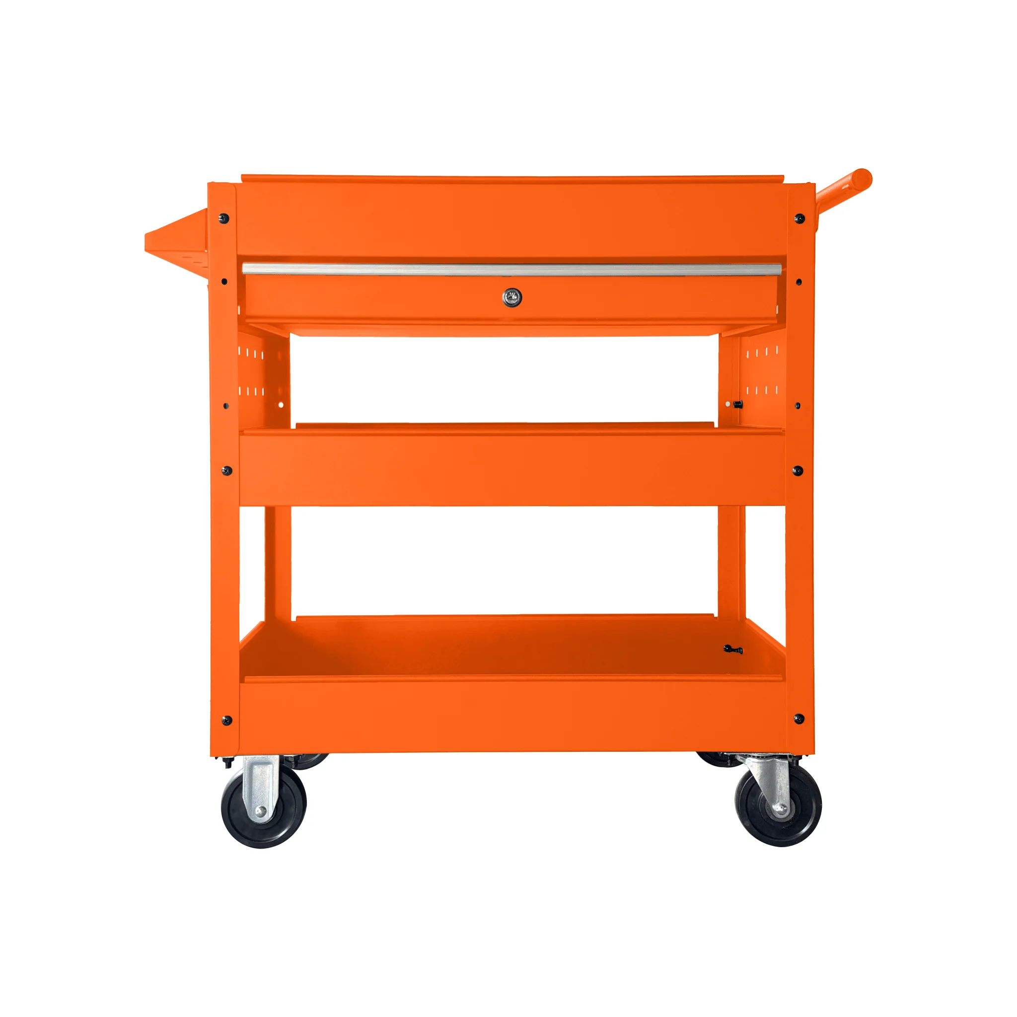 Rolling Garage Tool Cabinet with Trays and Drawer Heavy Duty Steel Service Cart with Casters - Image 4