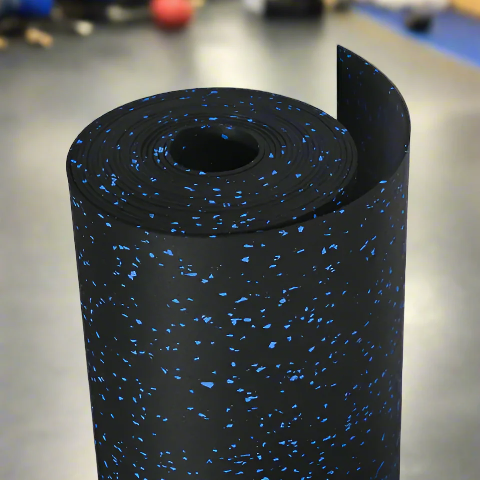 New Rubber Gym Roll Flooring | 3.28 ft x 32.80 ft (107 sq ft) | 3mm, 7mm, 10mm Thick | Heavy-Duty Commercial Rubber Floor Rolls - Image 2