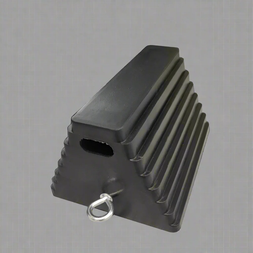 Heavy-Duty Rubber Wheel Chock for RVs, Trailers & Trucks – Wheel Stop Non-Slip Safety Block – 83WC - Image 3