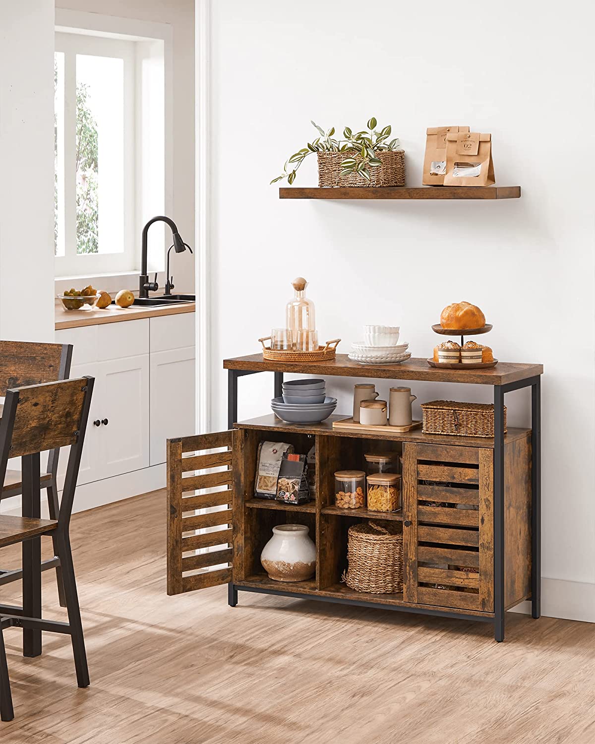 New Rustic Buffet Storage Cabinet Sideboard – Model LSC79BX - Image 2