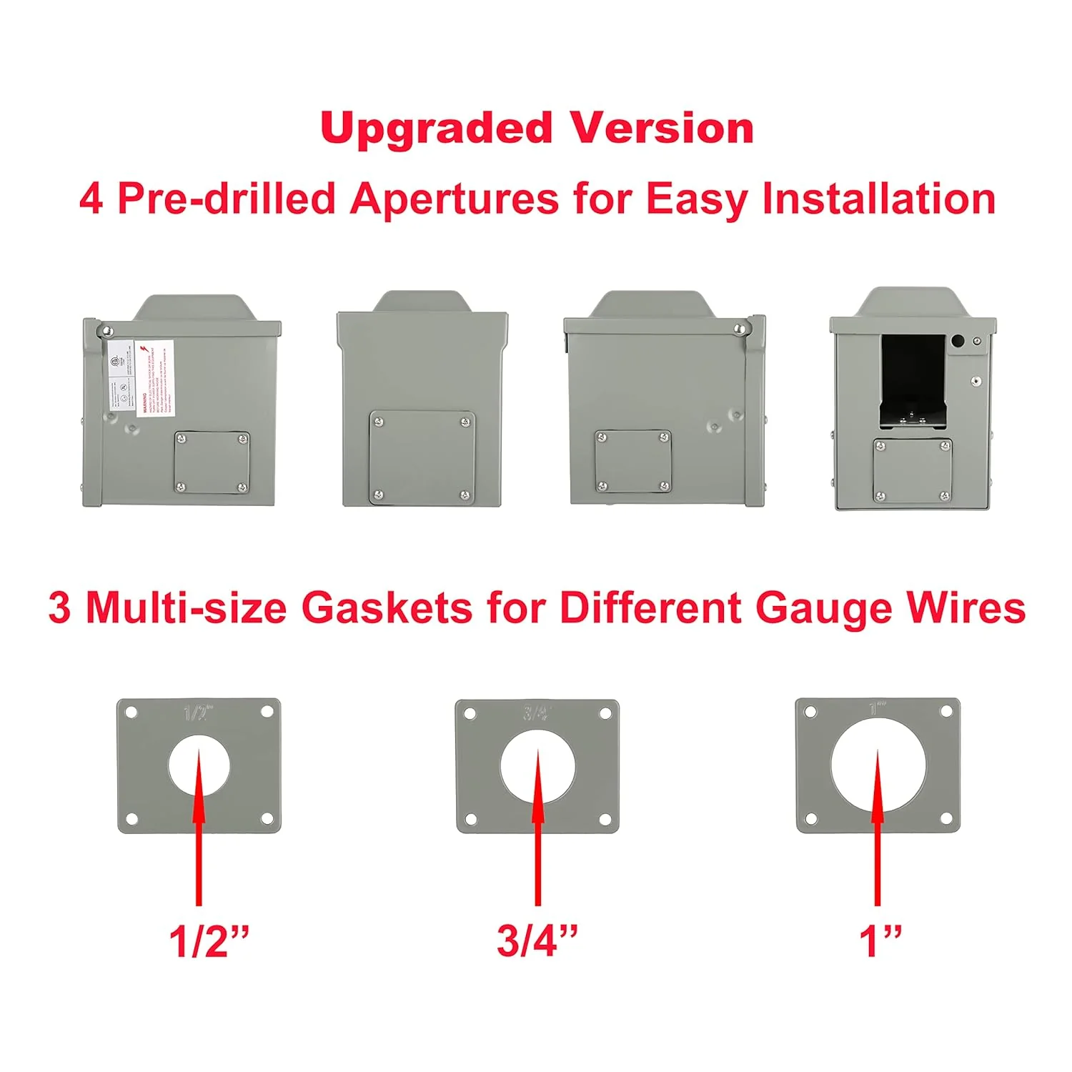 RV Power Outlet Box Weatherproof Outdoor Electrical Panel 30 Amp & 50 Amp RVEPOB - Image 10