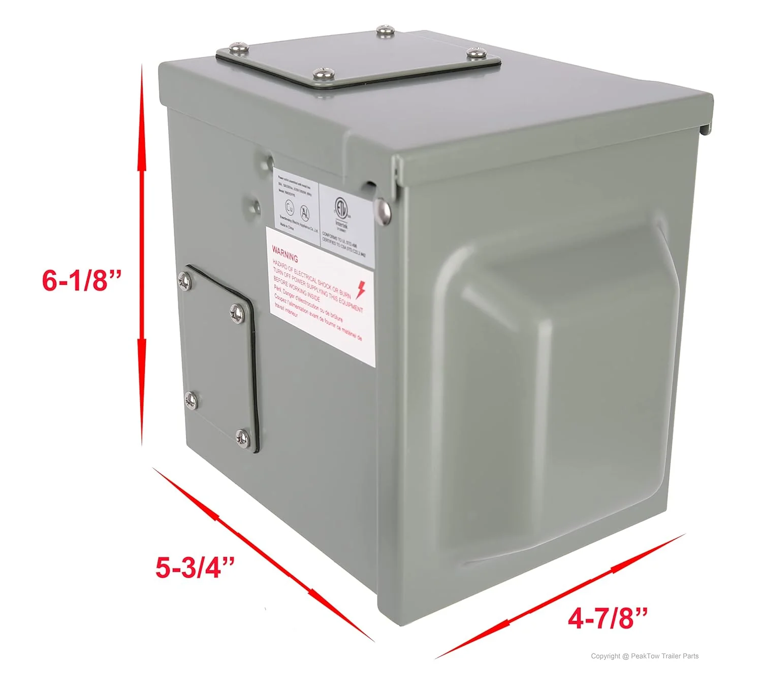 RV Power Outlet Box Weatherproof Outdoor Electrical Panel 30 Amp & 50 Amp RVEPOB - Image 11