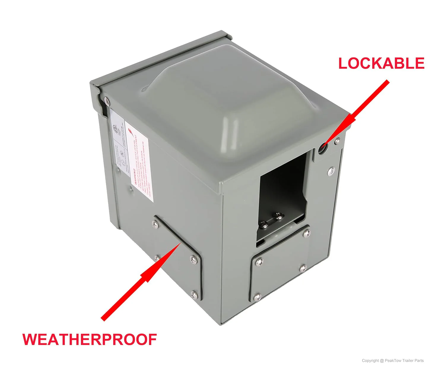 RV Power Outlet Box Weatherproof Outdoor Electrical Panel 30 Amp & 50 Amp RVEPOB - Image 2