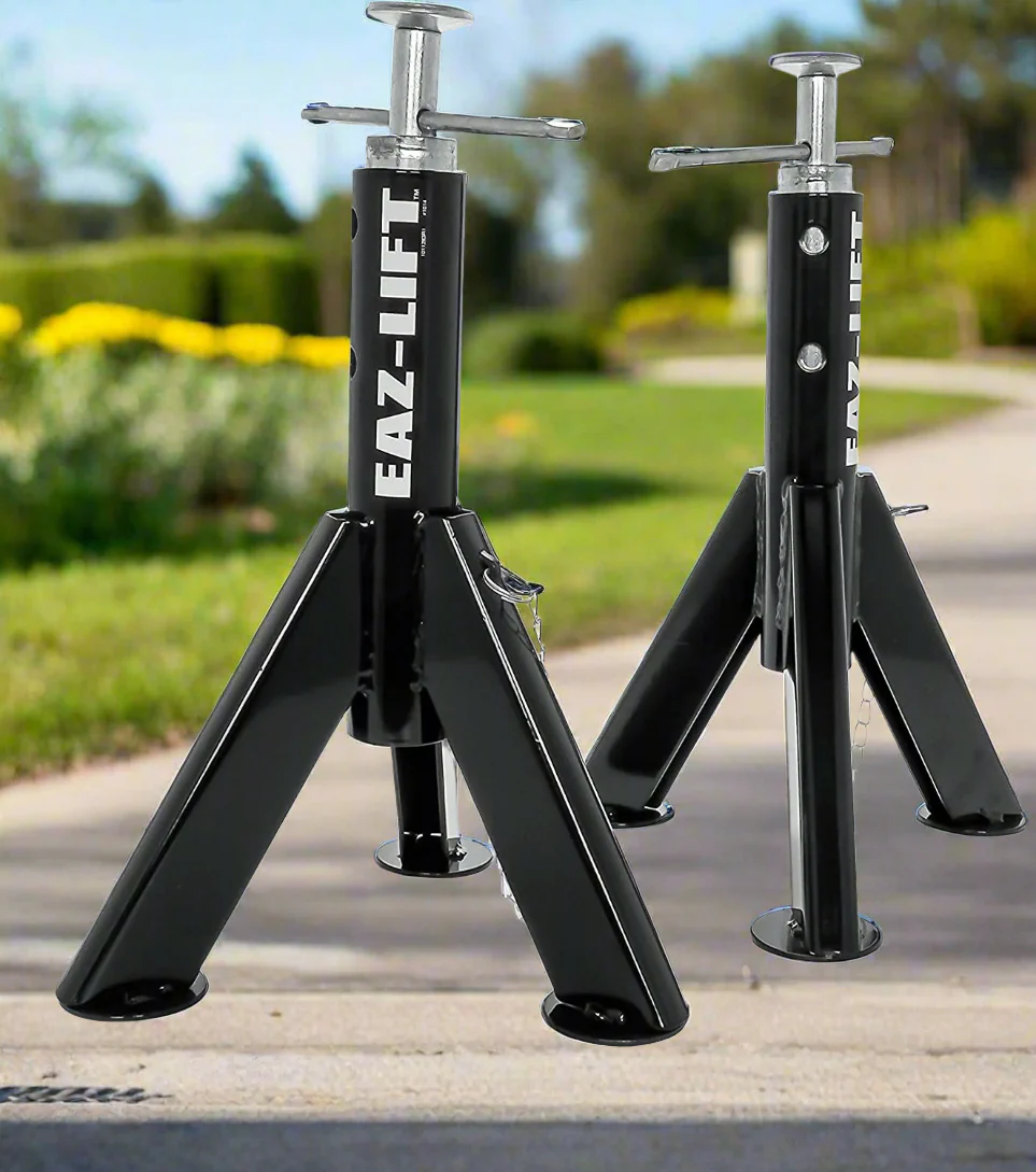 RV Stabilizer Jacks (Set of 2) | 6000 lb Adjustable Camper Leveling Stands – RV1231