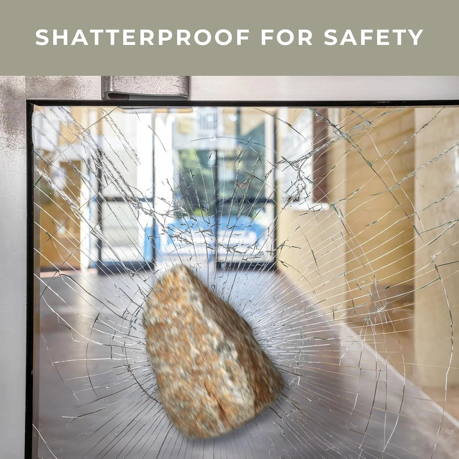 Safety Security Window Film 12 Mil Clear 5 ft x 98 ft Shatter Resistant Glass Protection Roll SF122384 - Image 3