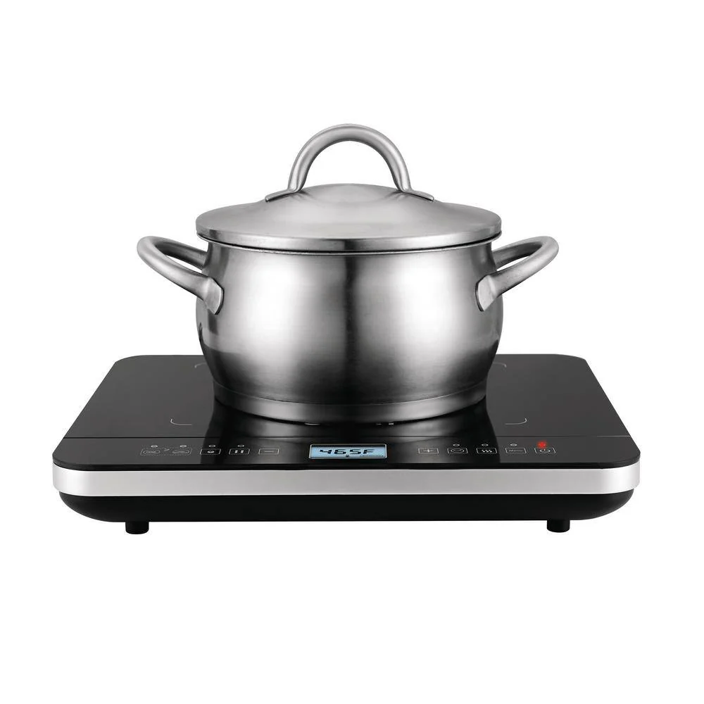 Salton Black Single Burner 7.4 in. Induction Cooktop Hot Plate with Temperature Probe - Image 2