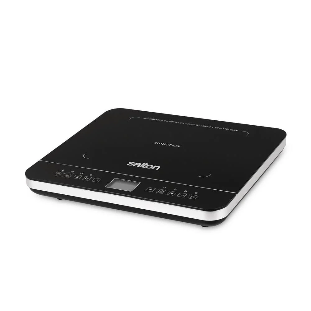 Salton Black Single Burner 7.4 in. Induction Cooktop Hot Plate with Temperature Probe - Image 3