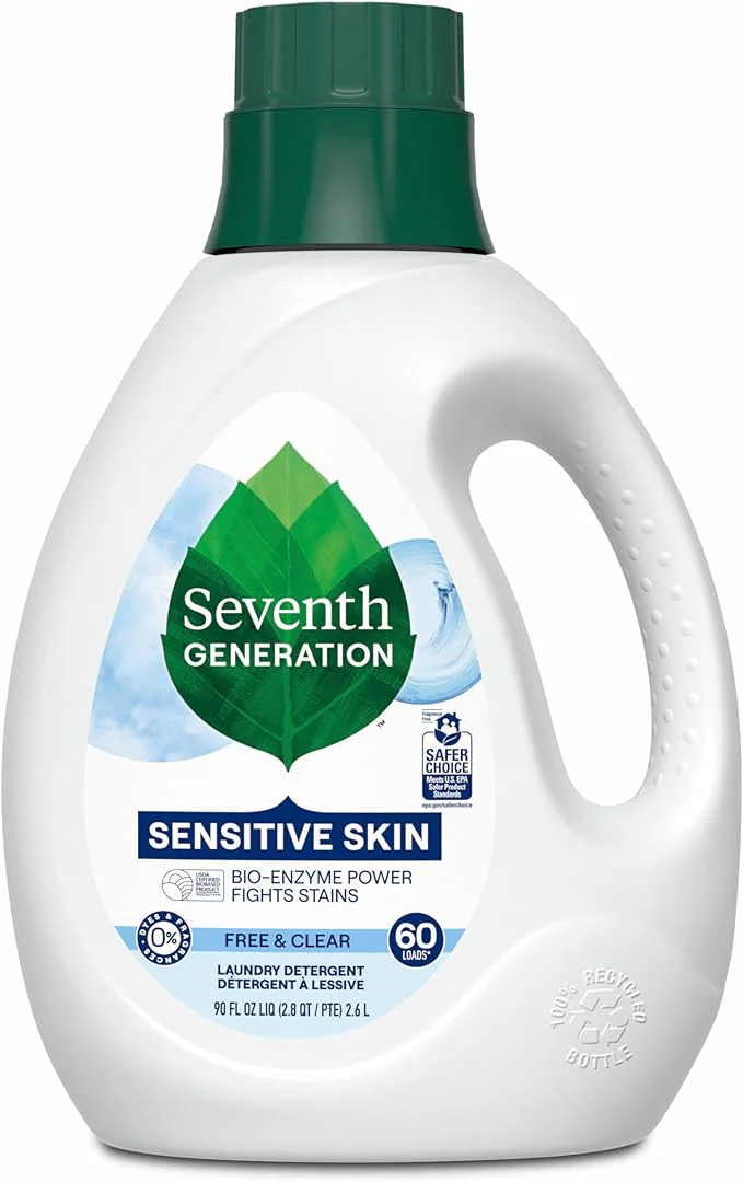 Seventh Generation Free and Clear Liquid Laundry Detergent 1.47L Fragrance Free 31 Loads