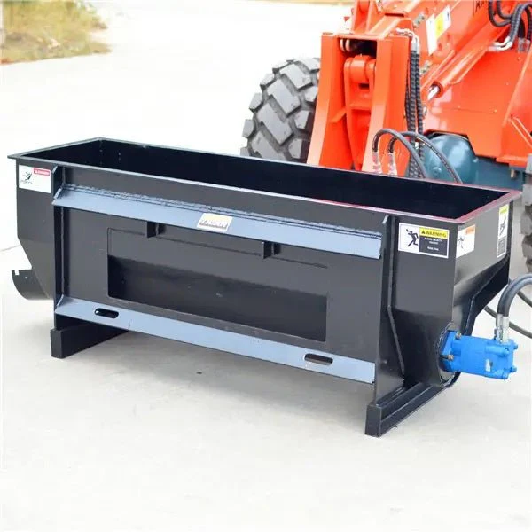 Side Dumping Concrete Auger Mixer Bucket for Skid Steer – 129623 - Image 4