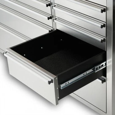 Siebel 8 FT Stainless Steel 24-Drawer Tool Bench with Power & USB – Model P9624S - Image 10