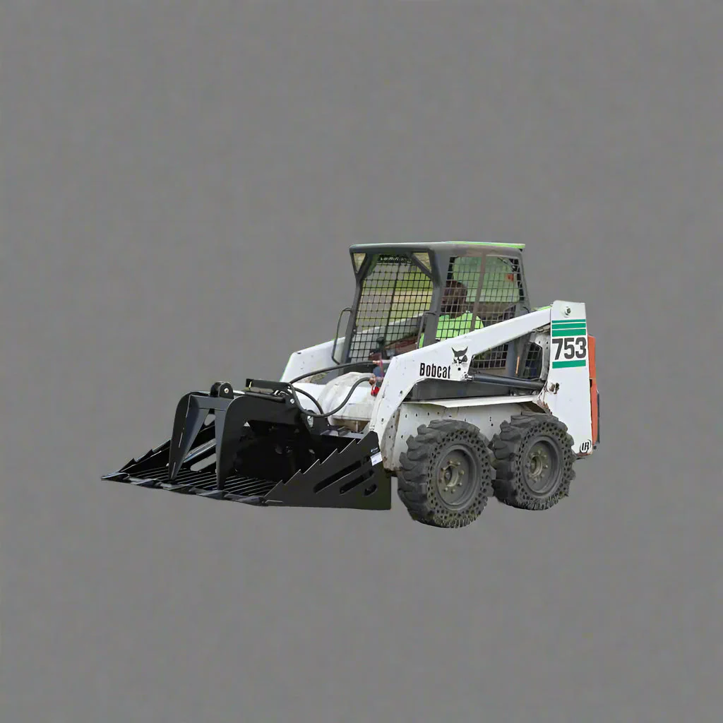 Heavy-Duty Fine Grade Skeleton Rock Bucket Grapple | Skid Steer Attachment for Precision Sorting - Image 4