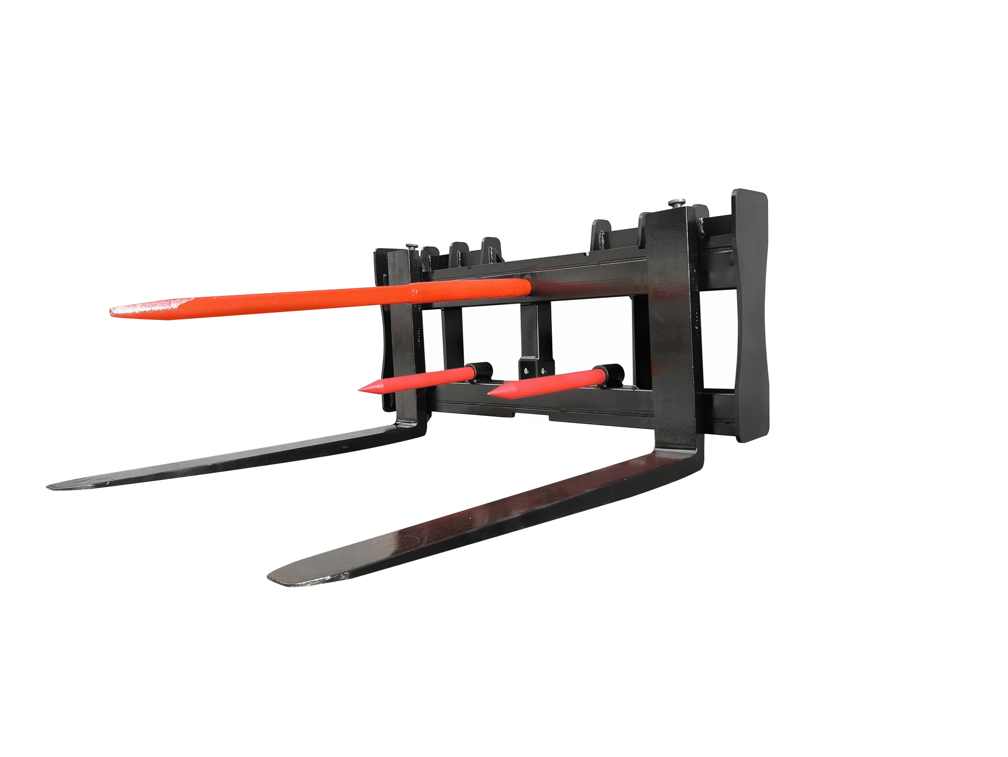 Skid Steer 42" Pallet Forks with Trailer Hitch & 49" Bale Spear – SHBS42 - Image 5