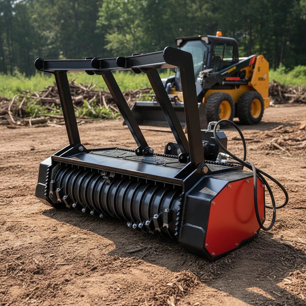 Skid Steer Drum Mulcher | Heavy-Duty Rotary Slasher Attachment – 62MP1220