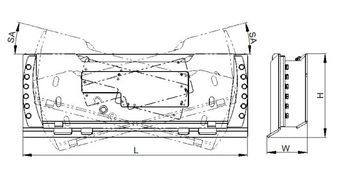 Hydraulic Tilt Mount Rotator Plate Attachment for Skid Steer – HTMP1220 - Image 3