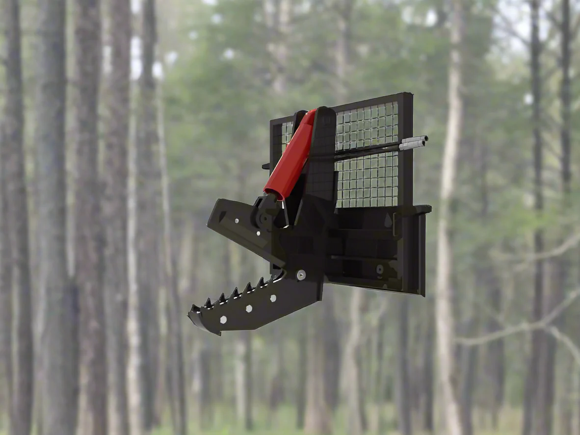 Skid Steer Adjustable Rotating Tree Shear Attachment – 965091