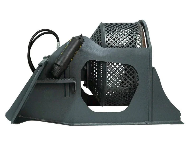 Skid Steer Screening Bucket 0.80m³ Rotary Material Separator 43" Drum SSRF10MP1140 - Image 3