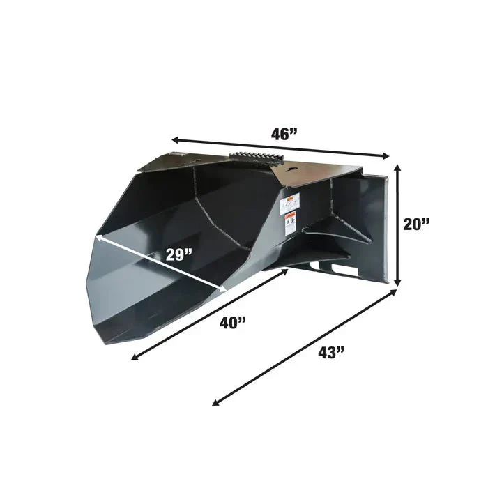 Skid Steer Tree Scoop Attachment – 42" Tree Spade Blade, 1,500 lb Capacity, Universal Quick Attach | SSB40 - Image 2