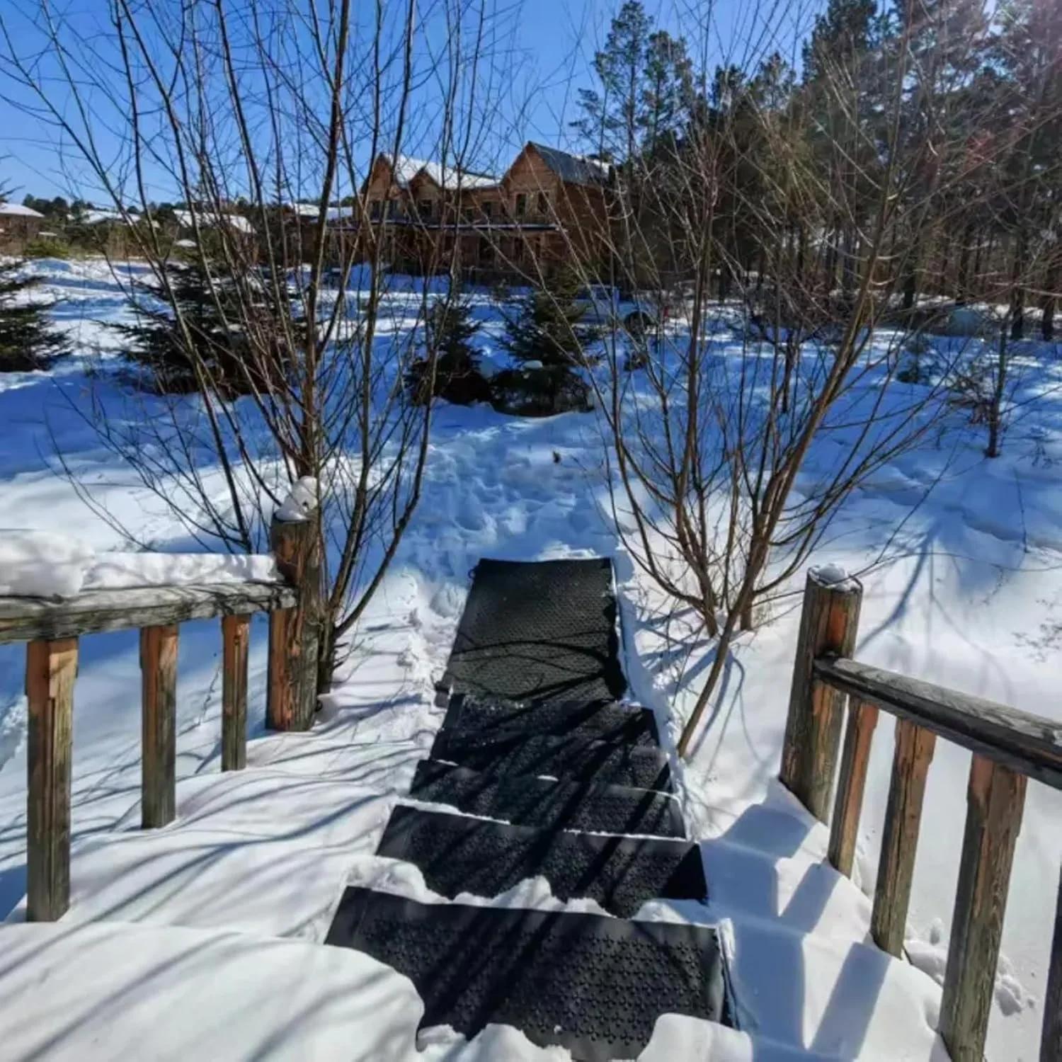 Snow Melting Stair Mat 10x30" – Heated Rubber Ice Melt Mat for Stairs, Walkways, &amp; Entrances &nbsp;Model SMM01030 - Image 5